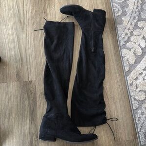 Knee High Suede Black Boots Chinese Laundry